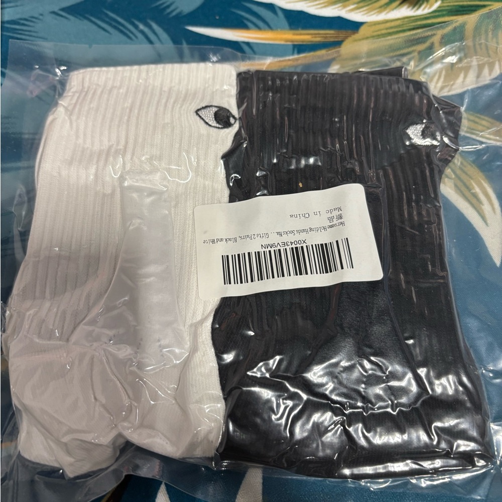 Black and White Eye Socks (3x2=6)